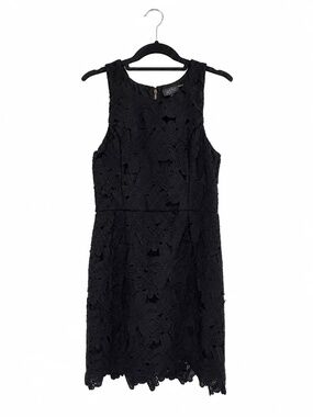 ASTR The Label Caspian Black Floral Crochet Lace Dress L